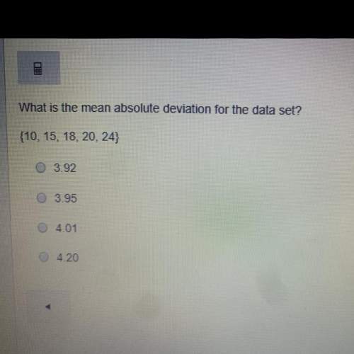 What is the mean absolute deviation for the data set?