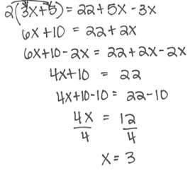 Tito solved this equation (click picture) which of the following properties did he use? check all t
