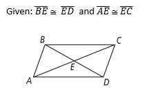 1. based on the information given, can you determine that the quadrilateral must be a parallelogram?