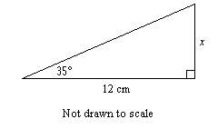 Find the value of x. round the length to the nearest tenth.a.17.1 cmb.8.4 cm