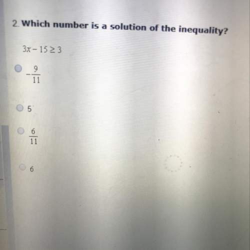 Which number is a solution of the equality