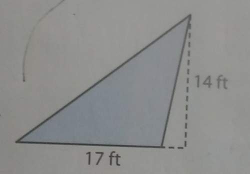 Find the area of the triangle hurry