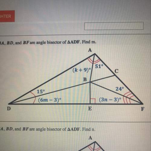 Ba, bd and bf are angle bisector of adf find m