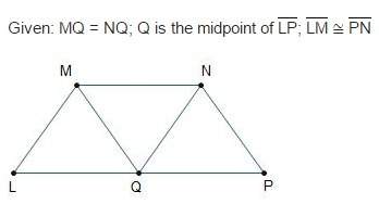 Which congruence theorem can be used to prove △mlq ≅ △npq?  aas  sss  asa