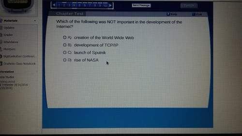 Which of the following was not important in the development of the internet