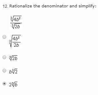 Rationalize the denominator and simplify: