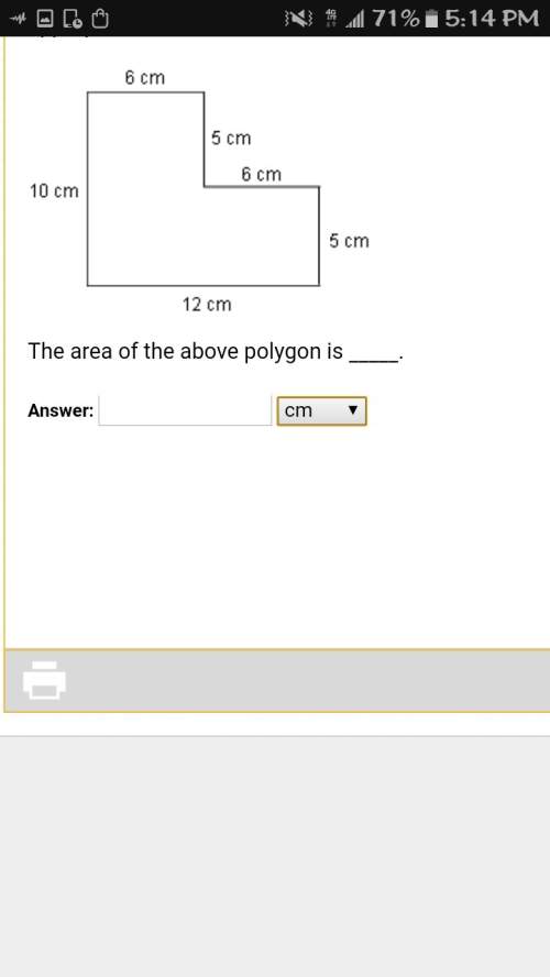 The area of the above polygon is ? the answer is not 44