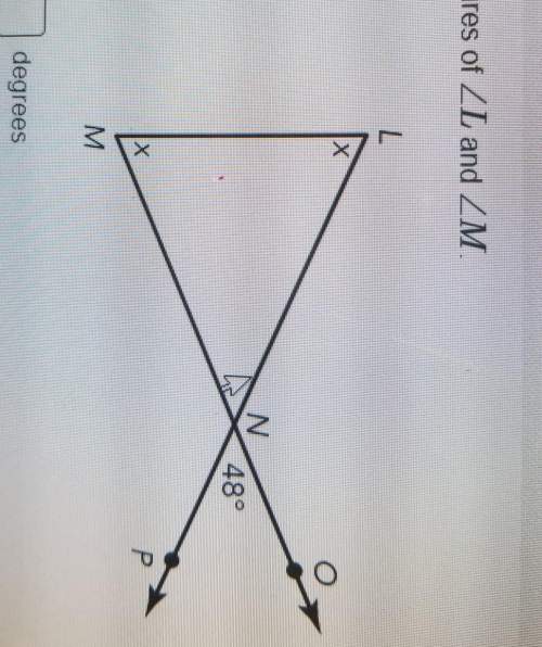 Determine determine the measures of angle l and angle m?