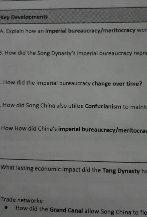 A. explain how an imperial bureaucracy/meritocracy works.