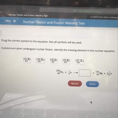 Aplutonium atom undergoes nuclear fission. identify the missing element in the nuclear equation.