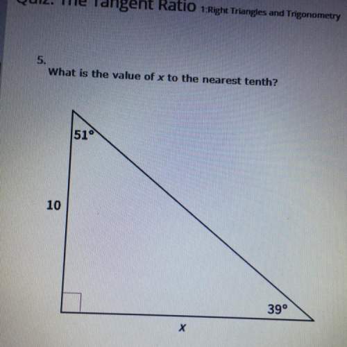 What is the value of x to the nearest tenth?  39°