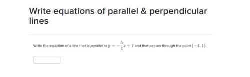 Is it parallel or is it perpendicular?