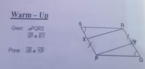 Prove that xr is equivalent to yp by using the terms in geometry, its just proofs