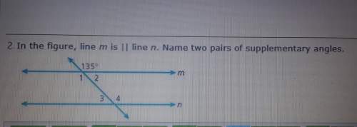 What are two pairs of supplementary angles?