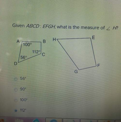 Given abcd: efgh what is the measure of h