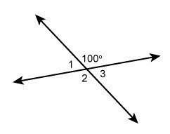 Two lines intersect to form the angles shown. which statements are true? choose more than one.