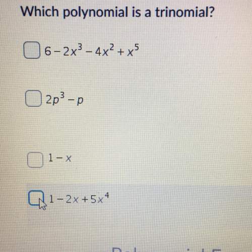 Which polynomial is a trinomial?