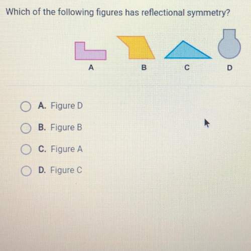 Which of the following has reflectional symmetry