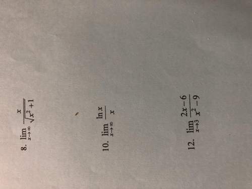 Using l’hopital’s rule i need this asap is due !