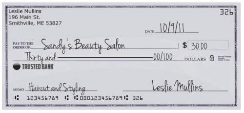 Leslie started last week with $1200 in her checking account. during the week, she wrote the checks b