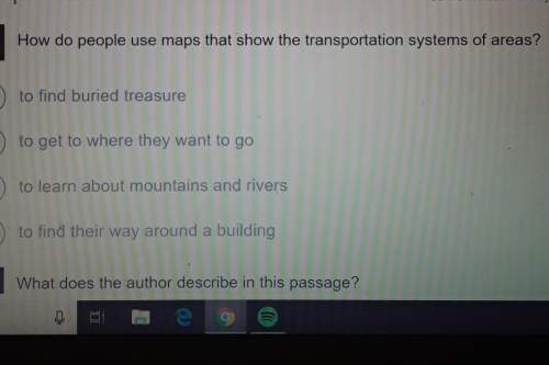 How do people use maps that show the transportation systems of areas? to find buried treasure&lt;