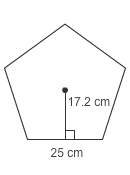 What is the area of this regular polygon?  a. 62.5 cm2 b.&lt;