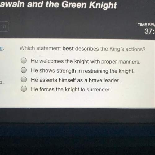 Which statement best describes the king’s actions?