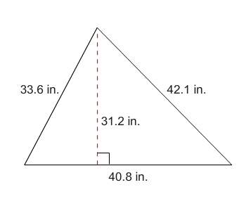 What is the area of this triangle, in square feet? [a]4.42 ft2[b]8.84 ft2