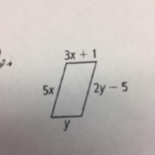 How do i find the values to make this quadrilateral a parallelogram?