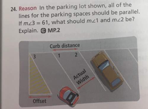 In the parking lot shown, all of the lines for the parking spaces should be parallel. if m∠3=61, wha