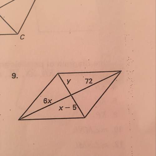 What value of x and y will make the polygon a parallelogram?