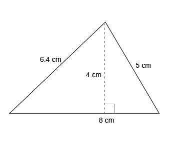 What is the area of this triangle?  use the formula a=bh/2. a.&lt;