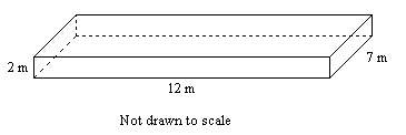 Use formulas to find the lateral area and surface area of the given prism. round your answer to the