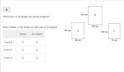 Which pairs of rectangles are similar polygons?  select similar or not simil