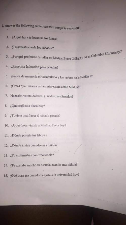 The questions are on the sheet of paper