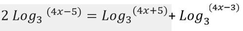 Friends me with this logarithmic equation how do i solve it?  you