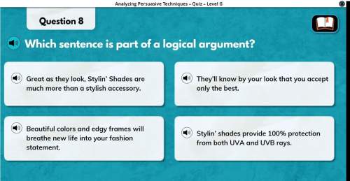 Which sentence is part of a logical argument?