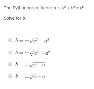 Ido not remember how to do pythagorean theorem can someone me?