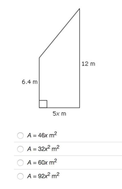 Identify the area of the trapezoid. !