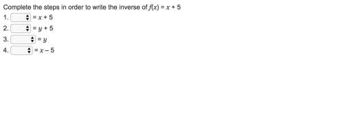 Complete the steps in order to write the inverse