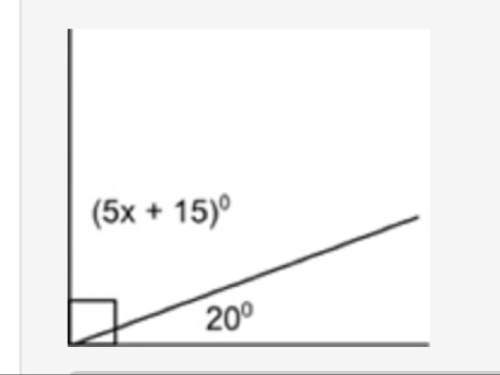 Based on the figure below, what is the value of x?