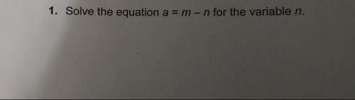 Need solve the equation a = m-n for the variable n.