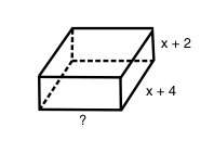 The formula for volume of this rectangular prism is:  v = 2x 3 + 17x 2 + 46x + 40&lt;
