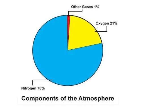 The table indicates that nitrogen and oxygen are the main components of the atmosphere by volume. to