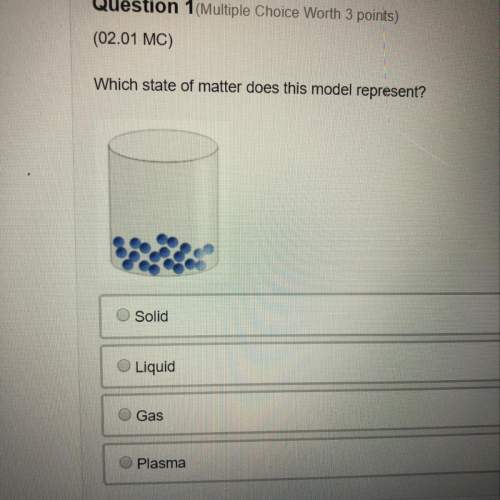 Which state of matter does this model represent?  solid liquid gas plasma