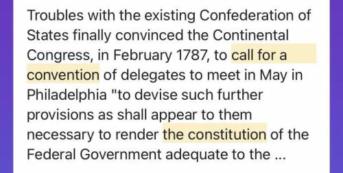 Why did the people call for a Constitutional Convention?