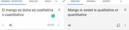 El mango es dulce es cualitativa o cuantitativa