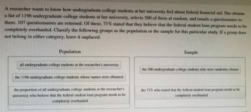 A researcher wants to know how undergraduate college students at her university feel about a list of