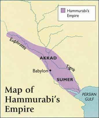 Did Hammurabi’s territory grow or shrink by 1750 BCE? What strategies may have Hammurabi used to cau