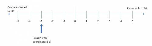 Identify the coordinate of the point shown on the number line. A number line from negative 30 to 10.